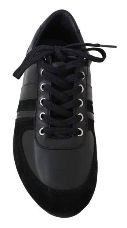 Dolce & Gabbana - Elegant Black Leather Sport Sneakers