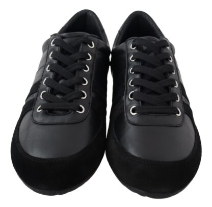 Dolce & Gabbana - Elegant Black Leather Sport Sneakers