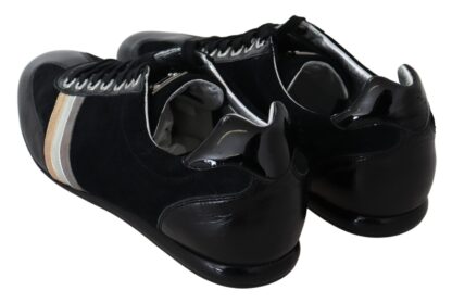 Dolce & Gabbana - Elegant Black Leather Sport Sneakers