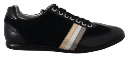 Dolce & Gabbana - Elegant Black Leather Sport Sneakers