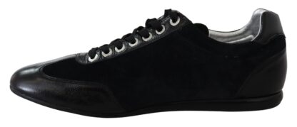 Dolce & Gabbana - Elegant Black Leather Sport Sneakers