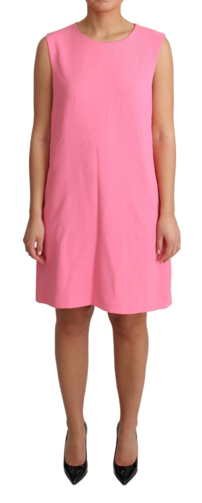 Dolce & Gabbana - Elegant Pink Shift Knee Length Dress