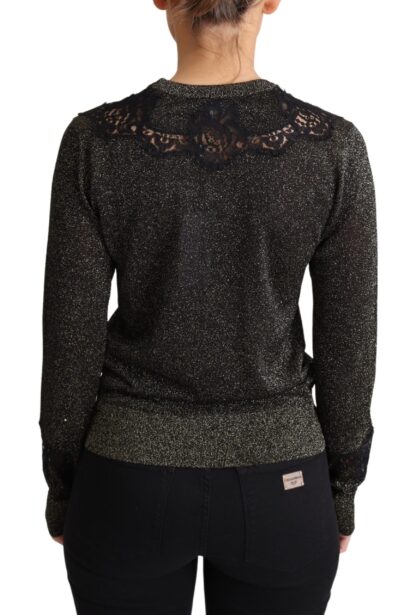 Dolce & Gabbana - Elegant Gold and Black Lurex Pullover