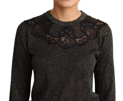 Dolce & Gabbana - Elegant Gold and Black Lurex Pullover