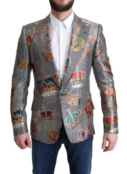 Dolce & Gabbana - Elegant Multicolor Silk Blazer Jacket