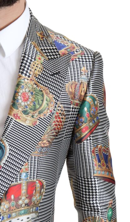 Dolce & Gabbana - Elegant Multicolor Silk Blazer Jacket