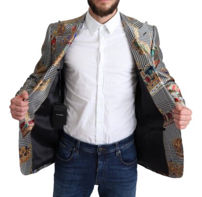 Dolce & Gabbana - Elegant Multicolor Silk Blazer Jacket