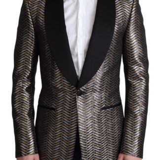 Dolce & Gabbana - Elegant Multicolor Silk Blazer Jacket