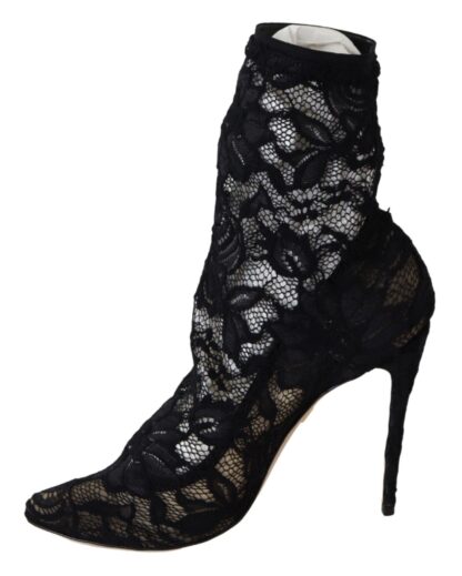 Dolce & Gabbana - Black Lace Taormina Pumps Elegance Unleashed