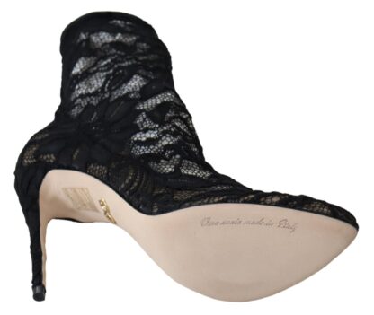 Dolce & Gabbana - Black Lace Taormina Pumps Elegance Unleashed