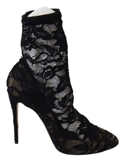 Dolce & Gabbana - Black Lace Taormina Pumps Elegance Unleashed