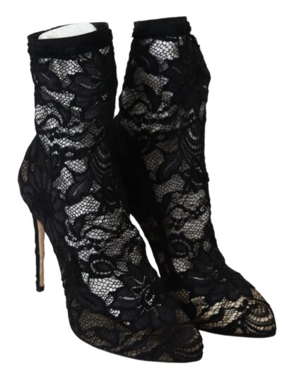 Dolce & Gabbana - Black Lace Taormina Pumps Elegance Unleashed