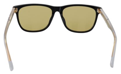 Diesel - Chic Black Acetate Sunglasses with Yellow Lenses