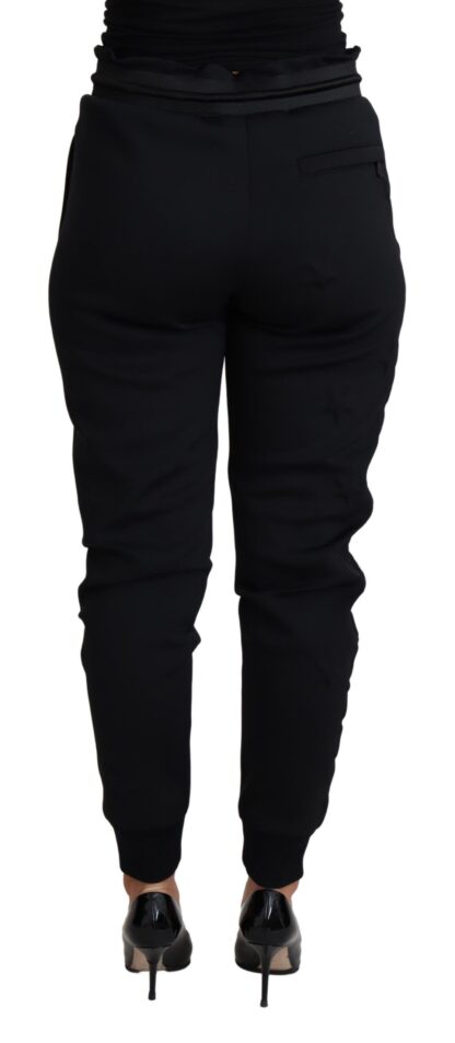 Dolce & Gabbana - Elegant Black Jogger Trousers with Iconic Logo