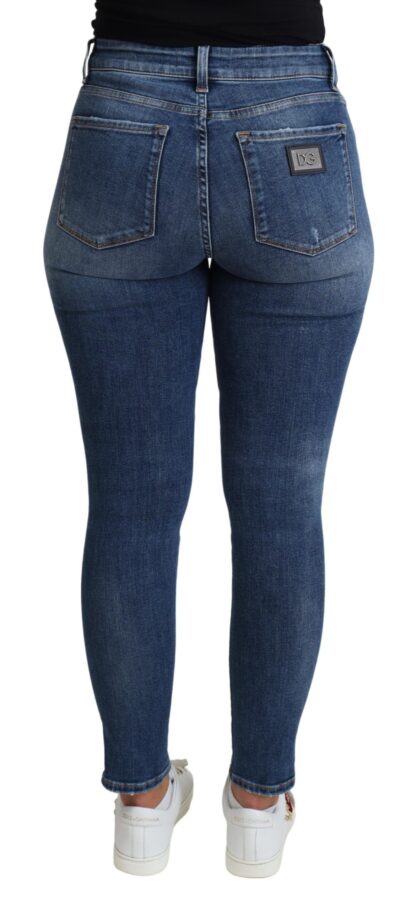 Dolce & Gabbana - Sleek High Waist Skinny Jeans in Blue