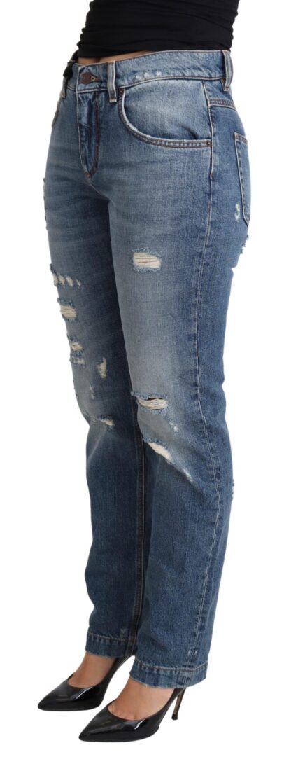 Dolce & Gabbana - Chic Heart Patch Skinny Denim Jeans