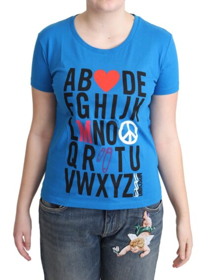 Moschino - Chic Alphabet Cotton Tee in Blue