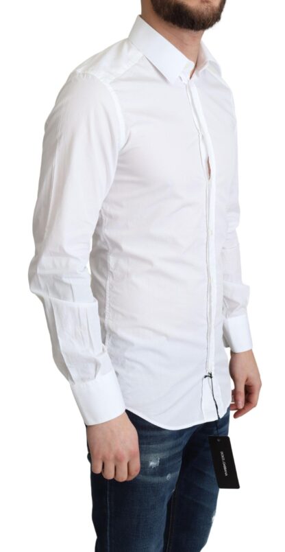 Dolce & Gabbana - Elegant White Cotton Dress Shirt