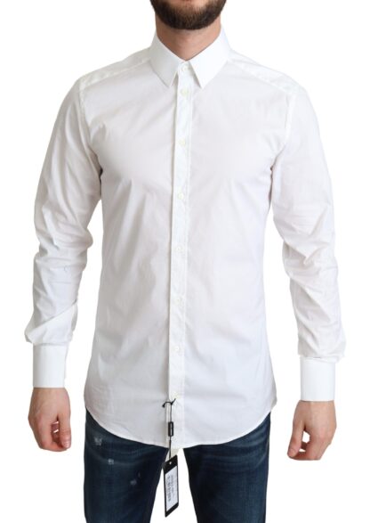 Dolce & Gabbana - Elegant Slim Fit White Dress Shirt