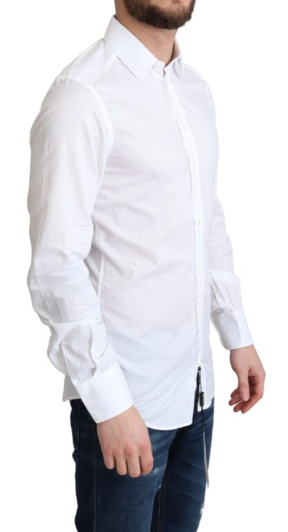 Dolce & Gabbana - Elegant White Cotton Dress Shirt Slim Fit