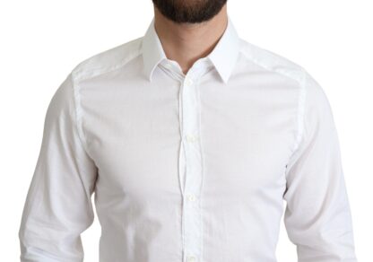 Dolce & Gabbana - Elegant White Cotton Dress Shirt Slim Fit