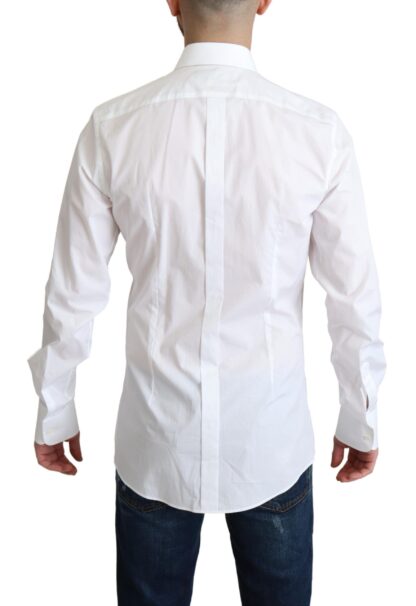 Dolce & Gabbana - Elegant White Cotton Bib Dress Shirt