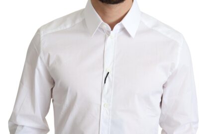 Dolce & Gabbana - Elegant Slim Fit Gold Dress Shirt