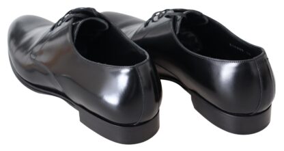 Dolce & Gabbana - Elegant Black Leather Derby Dress Shoes