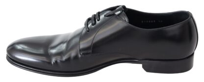 Dolce & Gabbana - Elegant Black Leather Derby Dress Shoes