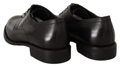 Dolce & Gabbana - Elegant Black Leather Formal Derby Shoes