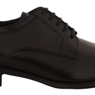 Dolce & Gabbana - Elegant Black Leather Derby Dress Shoes