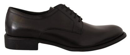 Dolce & Gabbana - Elegant Black Leather Formal Derby Shoes