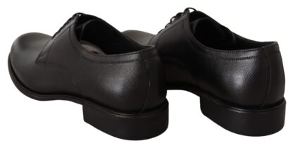 Dolce & Gabbana - Elegant Black Leather Derby Shoes