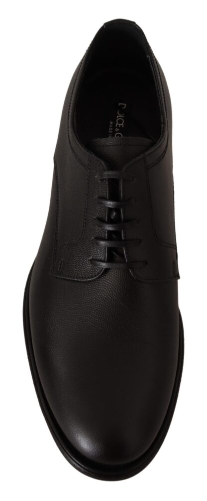 Dolce & Gabbana - Elegant Black Leather Derby Shoes