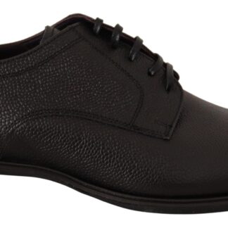 Dolce & Gabbana - Elegant Black Leather Formal Derby Shoes