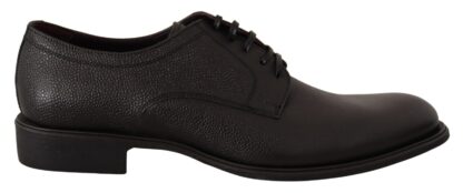 Dolce & Gabbana - Elegant Black Leather Derby Dress Shoes