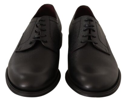 Dolce & Gabbana - Elegant Black Leather Derby Dress Shoes