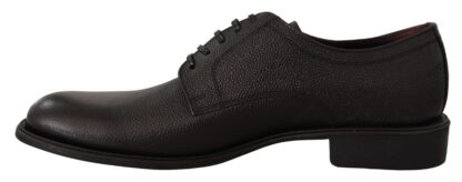 Dolce & Gabbana - Elegant Black Leather Derby Dress Shoes