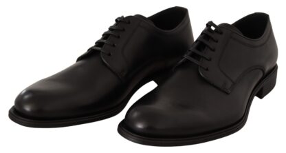 Dolce & Gabbana - Elegant Black Derby Formal Shoes