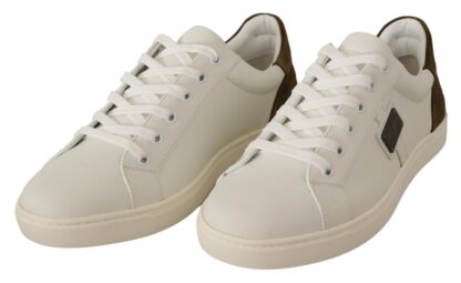 Dolce & Gabbana - Chic White Leather Sneakers for Men