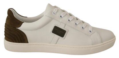 Dolce & Gabbana - Chic White Leather Sneakers for Men