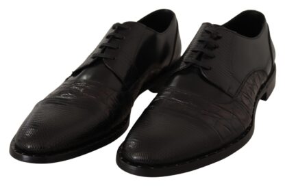 Dolce & Gabbana - Elegant Black Derby Oxford Wingtips