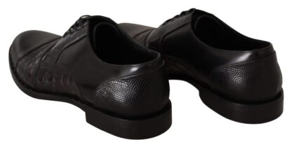 Dolce & Gabbana - Elegant Black Derby Oxford Wingtips