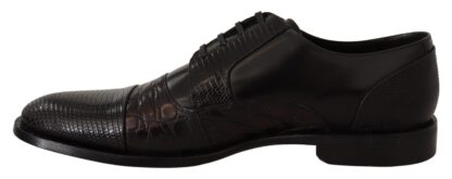 Dolce & Gabbana - Elegant Black Derby Oxford Wingtips