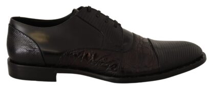 Dolce & Gabbana - Elegant Black Derby Oxford Wingtips