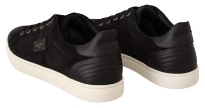 Dolce & Gabbana - Elegant Black Leather Casual Sneakers