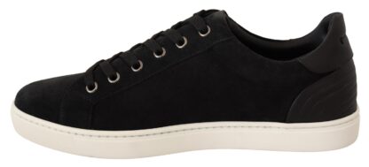 Dolce & Gabbana - Elegant Black Leather Casual Sneakers