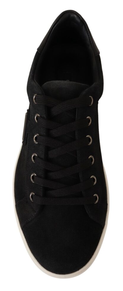 Dolce & Gabbana - Elegant Black Leather Casual Sneakers