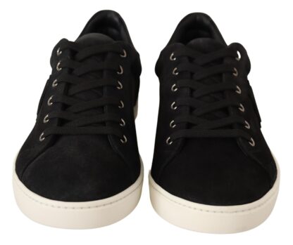 Dolce & Gabbana - Elegant Black Leather Casual Sneakers