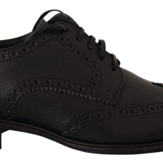 Dolce & Gabbana - Elegant Black Leather Casual Sneakers